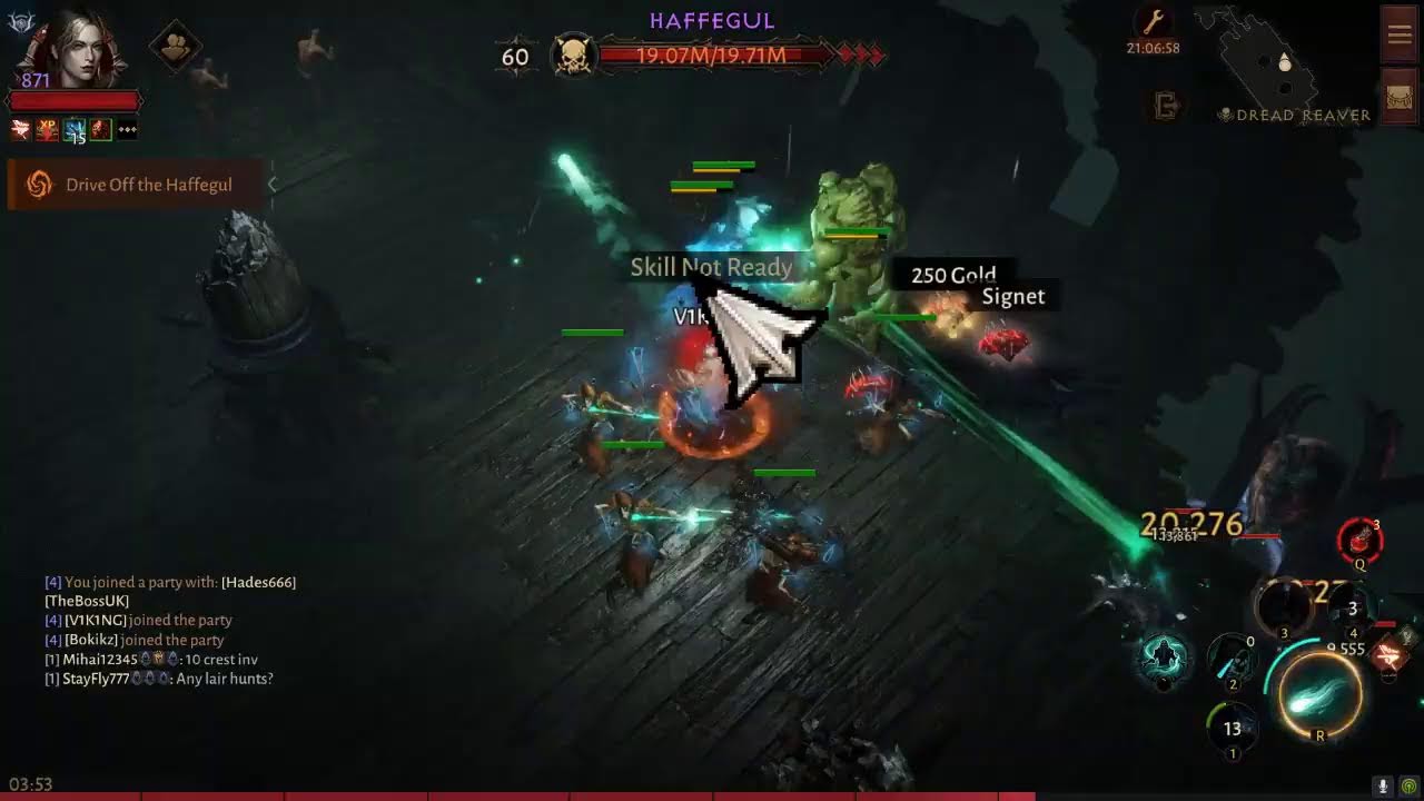 Diablo Immortal : Dread Reaver Dungeons Inferno 