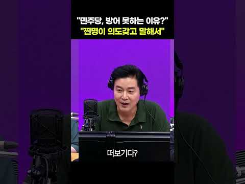 "민주당, <strong>방어</strong> 못하는 이유?" "찐명이 의도갖고 말해서"