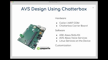 How to Design and Build Alexa into the Colibri iMX7 and Chatterbox AVS Dev Board