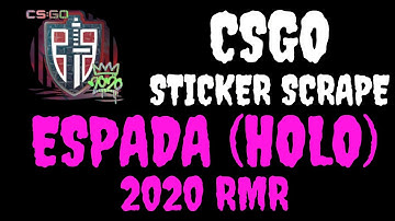 CSGO - Sticker | ESPADA (Holo) | 2020 RMR - Scrape - Counter Strike (EASTER EGG)