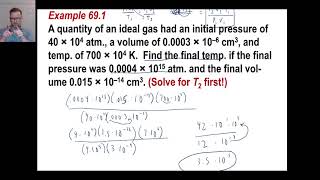 Saxon Math - Algebra 2: 3rd Edition (Lesson 69 - Gas Law Problems)