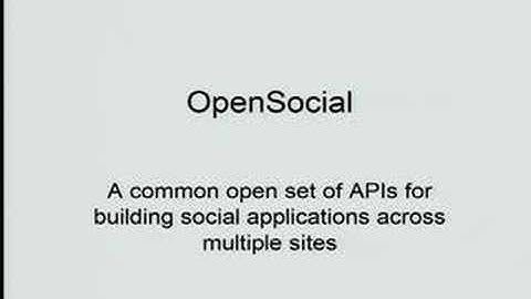Campfire One: Introducing OpenSocial (pt. 1)