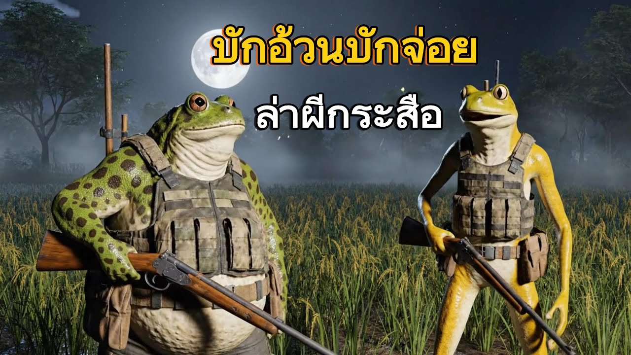 บักอ้วนบักจ่อย คืนเดียวเจอทั้งผีกระสือ ผีกะหัง! หลงทุ่งนา ยิงคาถาสู้ผี | เรื่องเล่าผีอีสาน EP7