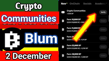 Crypto Communities Blum video code Today | New Blum video verify code Crypto Communities