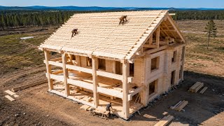We Built an Off-Grid Log Cabin From Scratch | 2-Year DIY Journey @DemasiLogCabin @QuantumMakers 