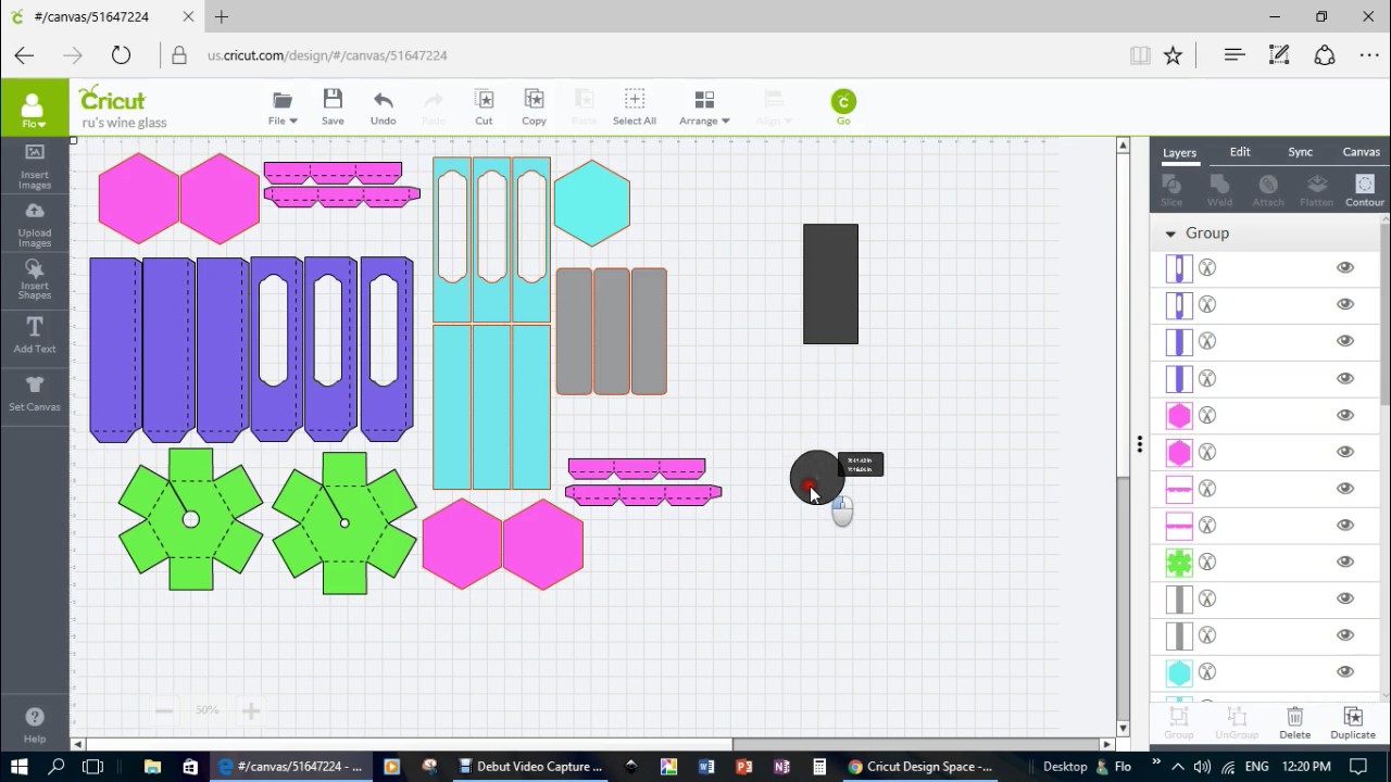 Download Sizing of wine glass box from My SVG Hut - YouTube