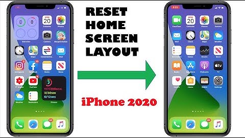 How to RESET Home Screen Layout on iPhone 2020