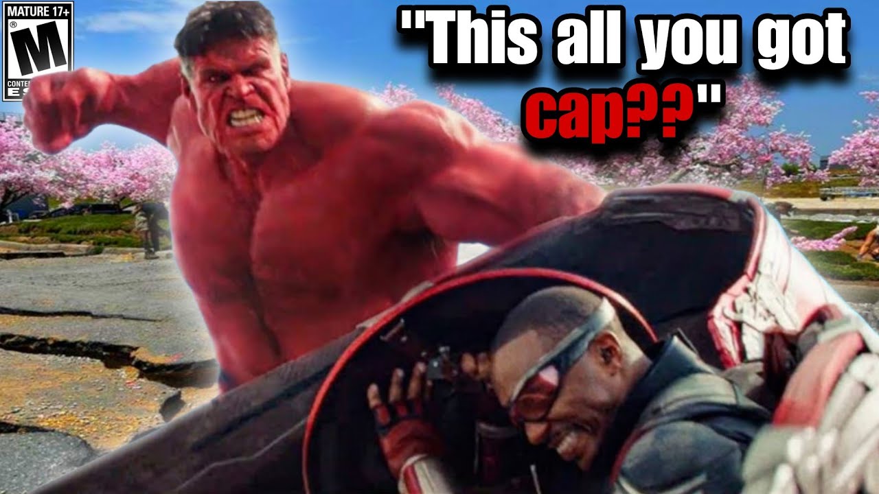 КРАСНЫЙ ХАЛК заставил КАПИТАНА АМЕРИКУ бороться за свою ЖИЗНЬ.