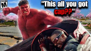 RED HULK had CAPTAIN AMERICA Fighting for his LIFE.