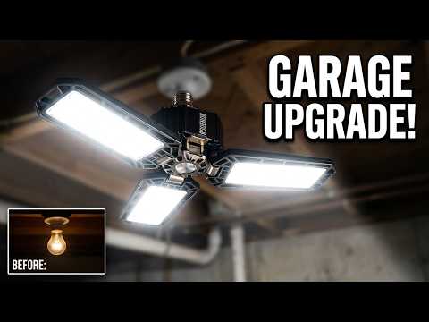 Ultra Bright LED Garage Light - 24,000 Lumens, Deformable 8+1 Panels, 200W Shop Light 2 thumbnail image