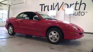 1998 Pontiac Sunfire Convertible - "Clean CARFAX, Leather, Convertable Soft Top" - TruWorth Auto