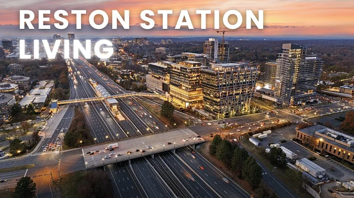 Stunning Sunset Drone Tour: Lofts at Reston Station, JW Marriott, & Metro Plaza!