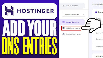 How To Add Your DNS Entries in Hostinger (2025)