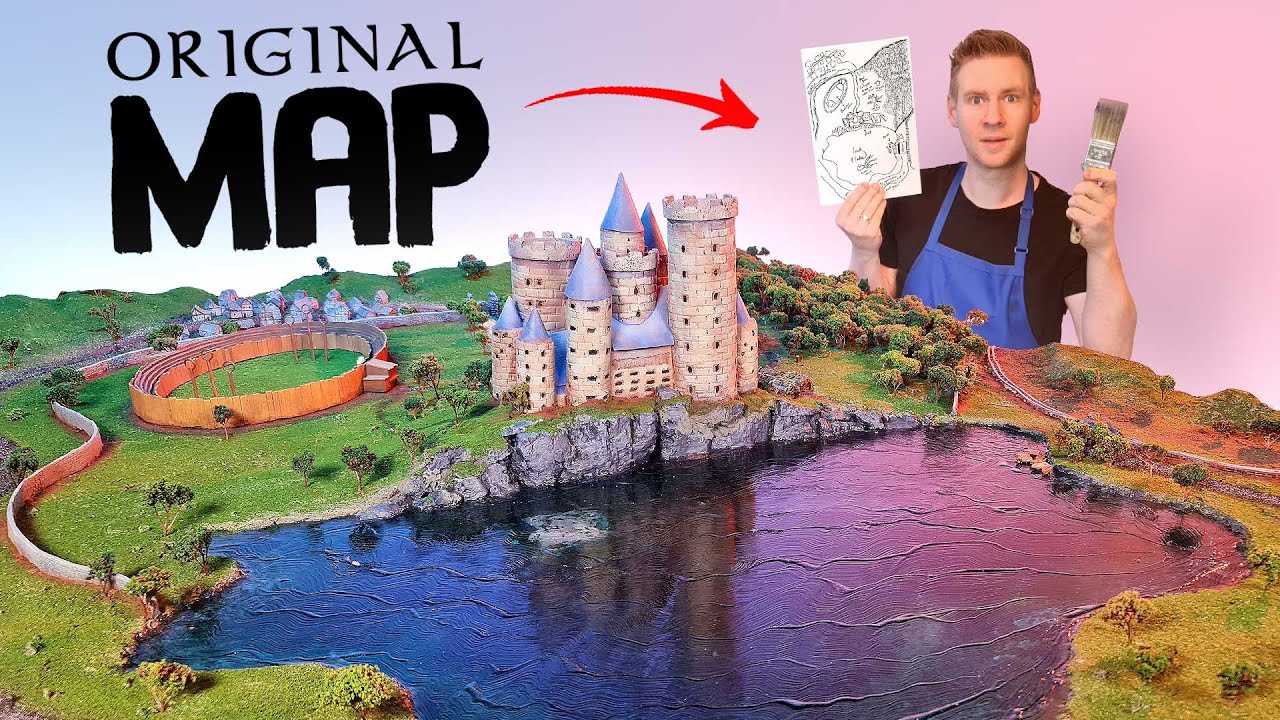 I made HOGWARTS based on the ORIGINAL MAP!, on YouTube
