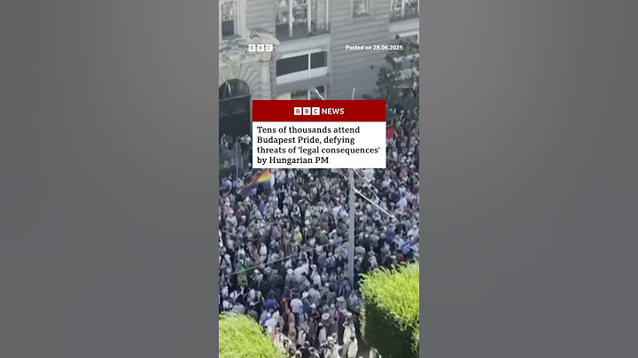 A Budapest Pride dacol Orbán Viktor fenyegetésével. #Magyarország #Budapest #BBCNews