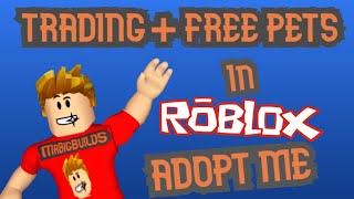 LIVE *TRADING* + FREE PETS in Adopt Me (Roblox)