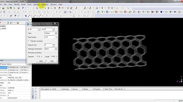 build single walled carbon nanotubes " SWNT " in material studio package