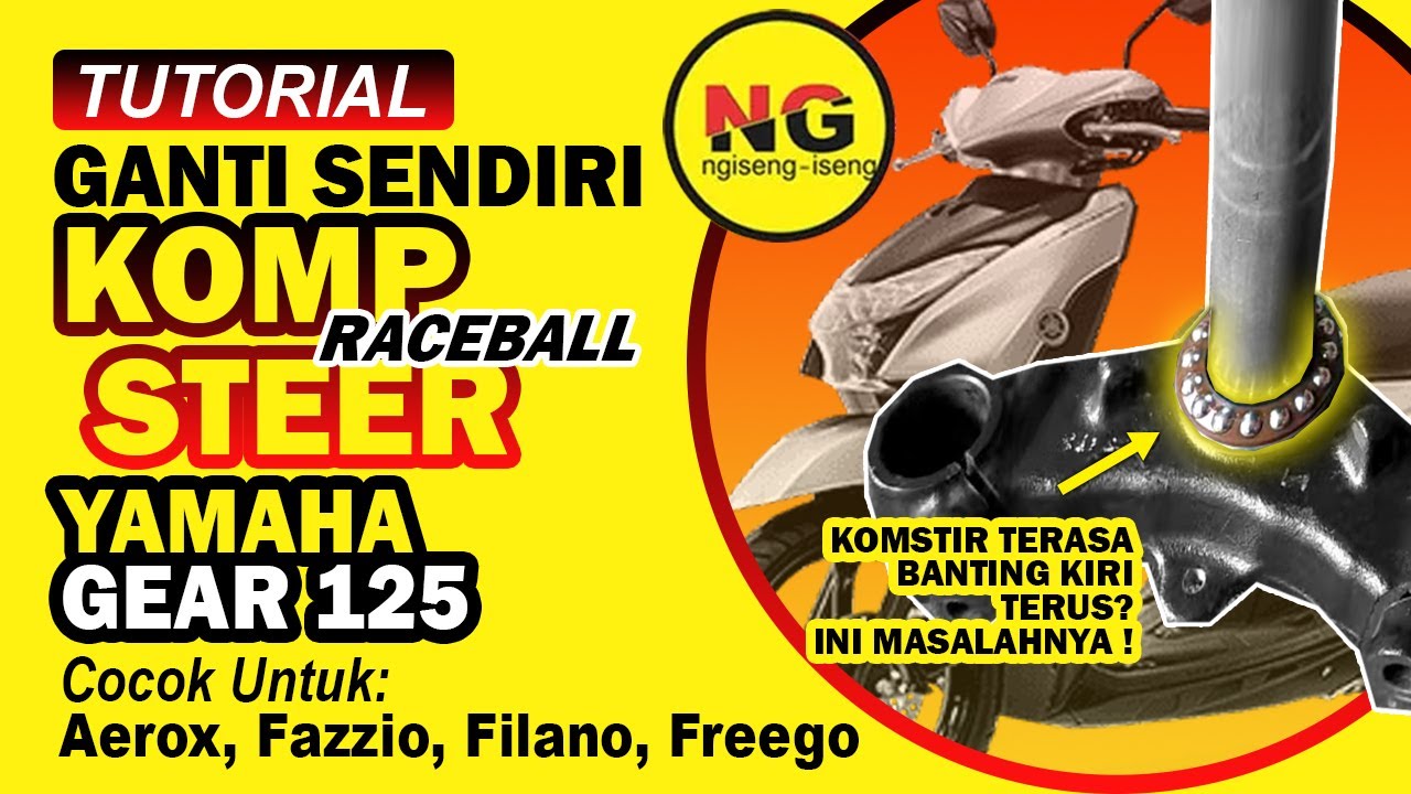 Cara ganti komstir yamaha gear 125