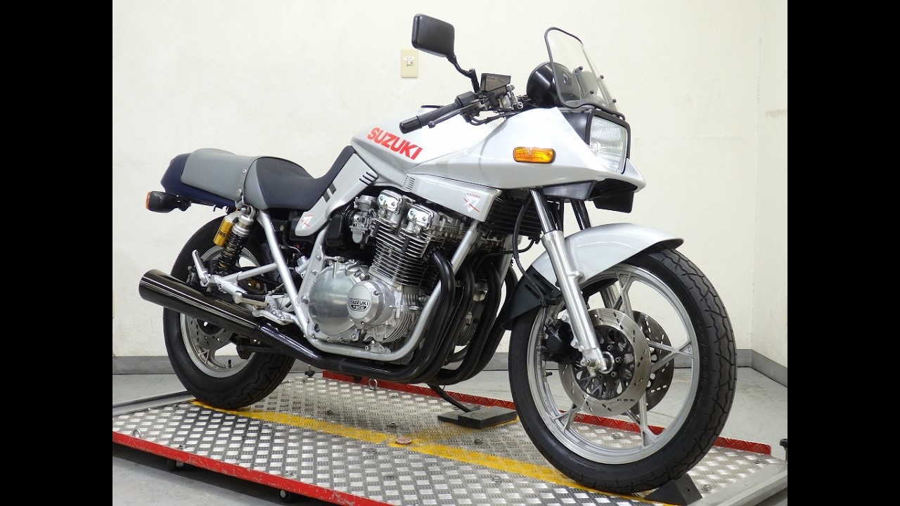 74283 Suzuki GSX1100S KATANA GU76A Ohlins Reae Suspention 　始動動画