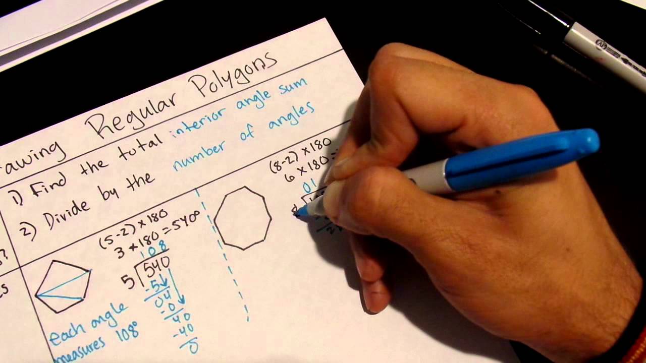 3-9 Drawing regular polygons, 5th Grade - YouTube