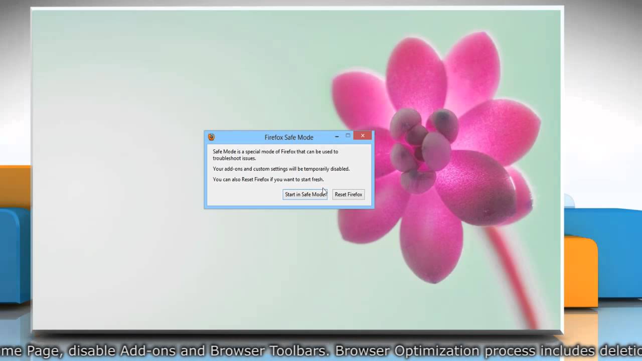 How To Reset Mozilla Firefox Browser On A Windows 8 PC YouTube How To Reset Mozilla Firefox Browser On A Windows 8 Pc Youtube