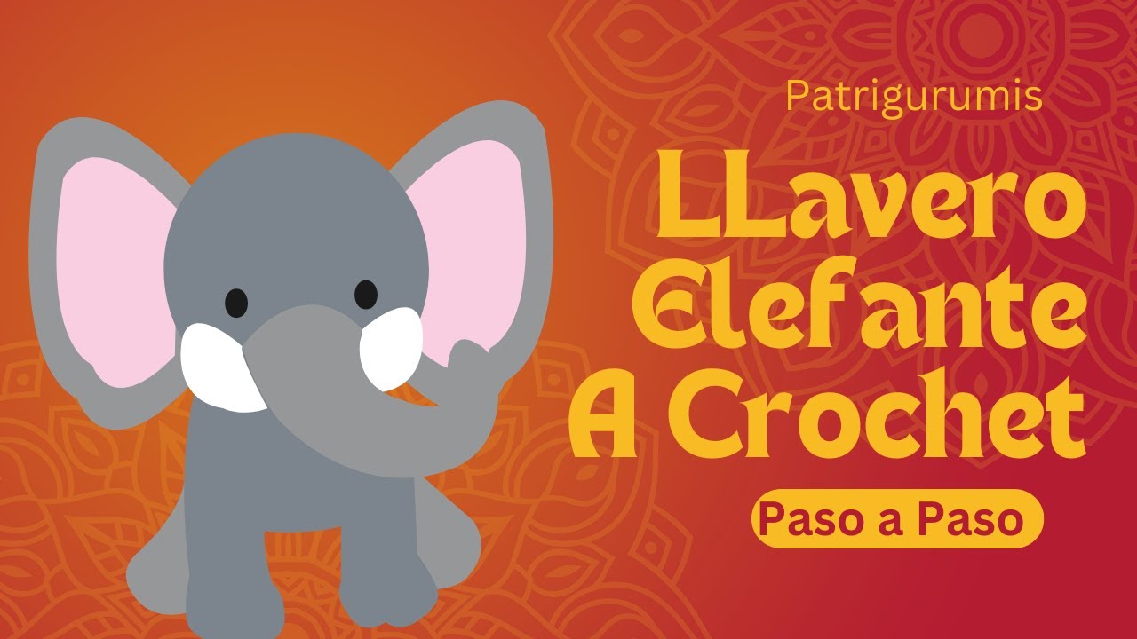 DIY: 🐘 Llavero de Elefante 🧶 Ideal para Regalar o Decorar