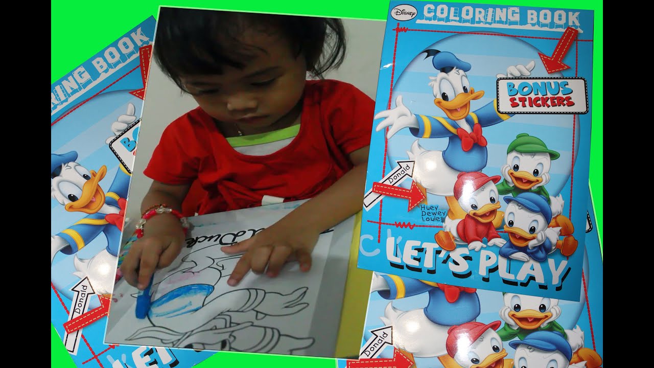 Disney Coloring Book mari bermain & Mewarnai Donald Duck 
