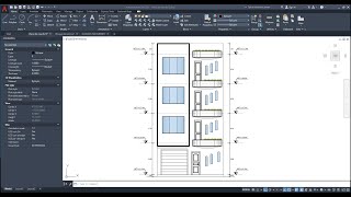 Elevación principal  AutoCAD 2021