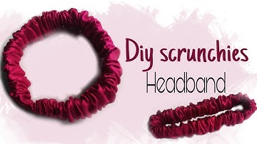 Wide Elastic Headbands with Ruffle Scrunchie Pattern - How to Make Ruffle Hair Band