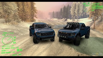 SpinTires | Dev Demo | Snow Mod and Ford F-150 Raptor