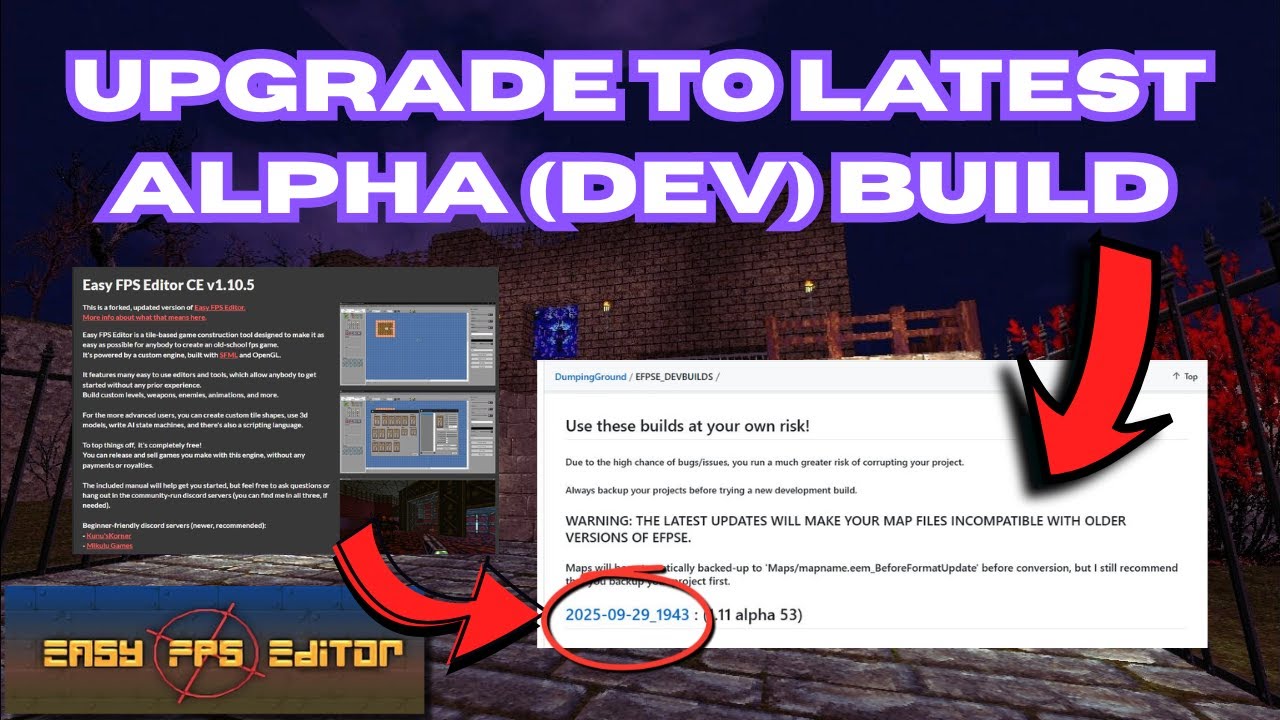 How To Upgrade To Latest Alpha (Dev) Build | Easy FPS Editor Tutorial