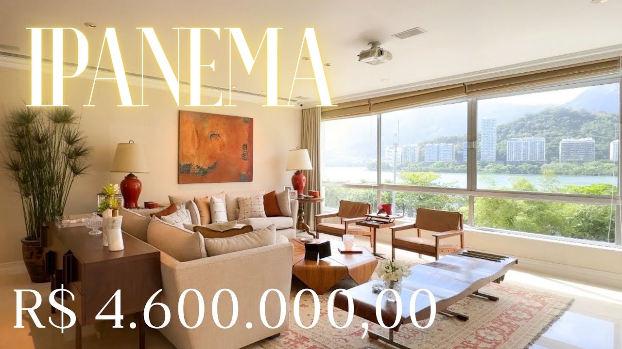 Apartamento de LUXO à Venda em IPANEMA RJ | Vista Lagoa Rodrigo de Freitas e Cristo Redentor [TOUR]