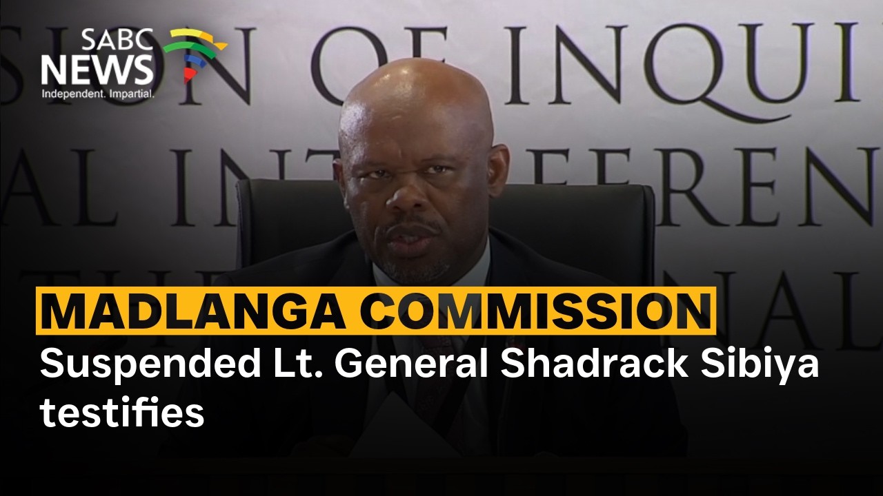 Madlanga Commission | Suspended Lt. General Shadrack Sibiya testifies