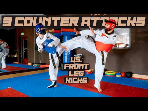 3 Counter Attacks vs. Front Leg Kicks