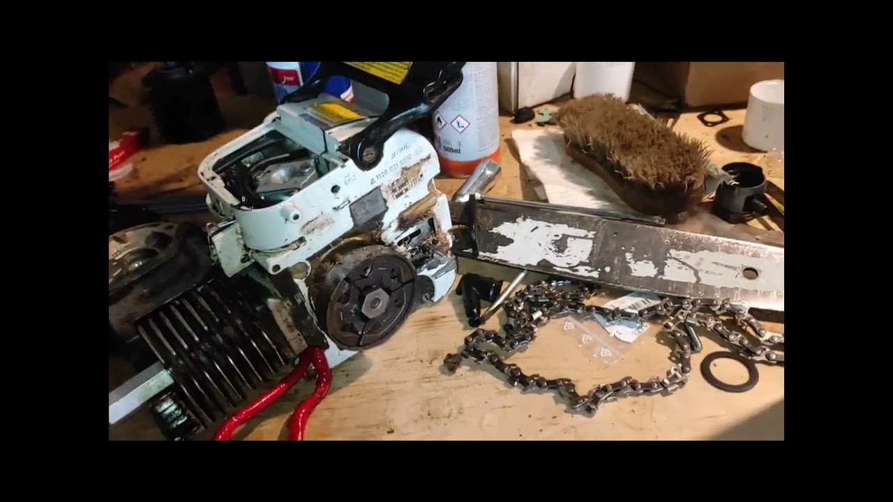 Stihl 009 "könnyen szerelhető gép" bemutató.