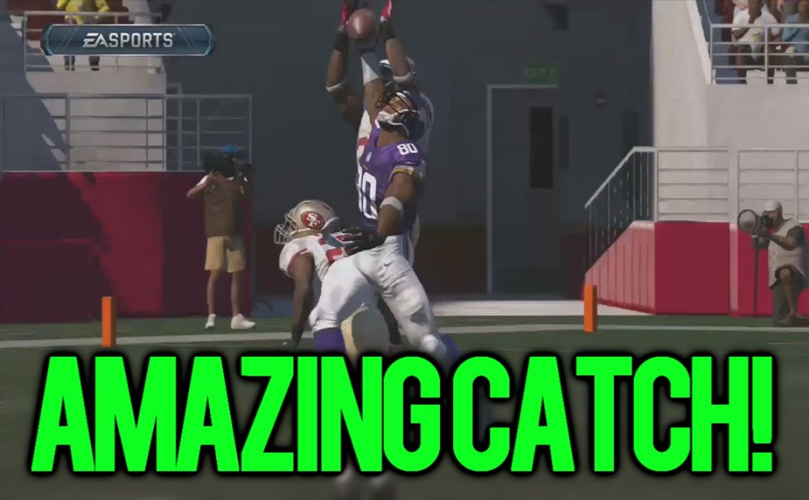 AMAZING ONE-HANDED CATCH IN MADDEN 15! "MADDEN 15 GAMEPLAY"