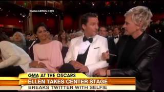 Ellen Degeneres Best Oscar Moments Ellen Oscar Selfie Ellen Oscar Pizza 2014