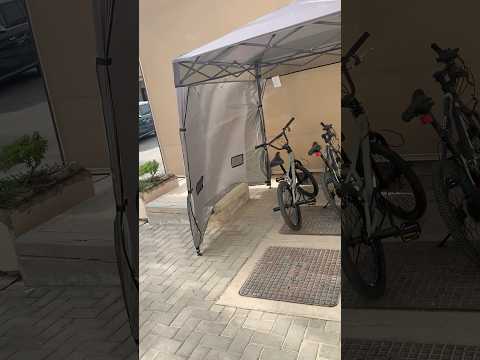 كيفية تركيب مظلة الحديقة المنبثقة فك علبة مظلة الحديقة مظلة حديقة منبثقة خيمة