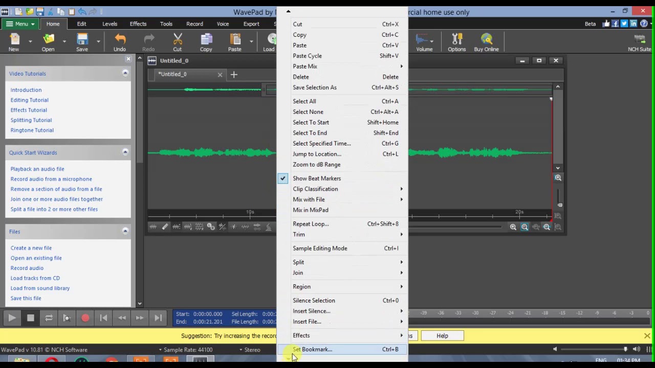 WavePad Sound Editor new update 10.81