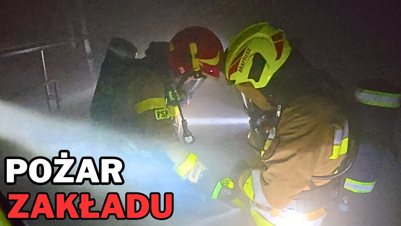 POŻAR ZAKŁADU Wyjazd Alarmowy OSP!!!