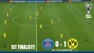 First Finalist 🚨🚨 PSG vs Borussia Dortmund || UEFA Champions League 2023-24 Tactical Analysis