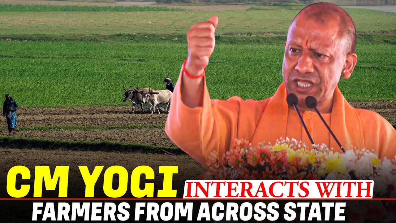 Chief Minister Yogi Adityanath interacts with farmers from across the state in Barabanki