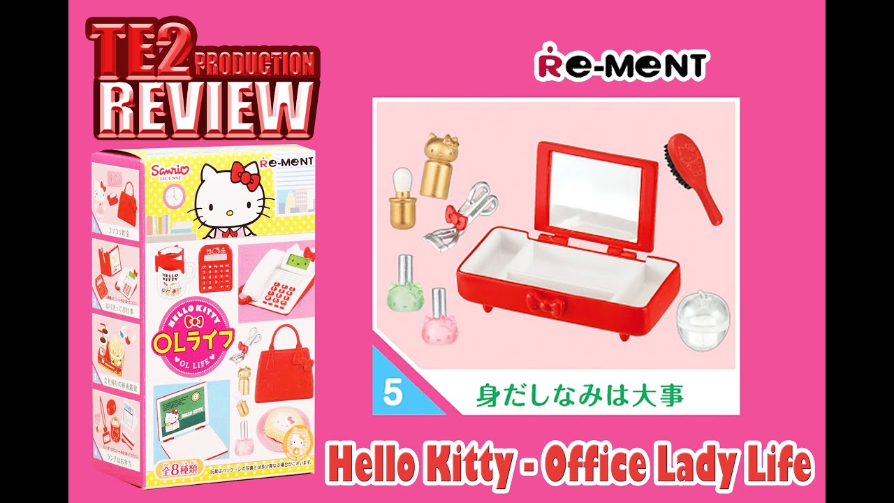 Review RE-MENT Hello Kitty Office Lady Life - No.05 - YouTube