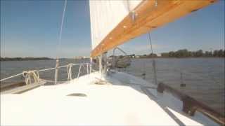 SV Ulla lug jung rig on the Delaware River August 2014