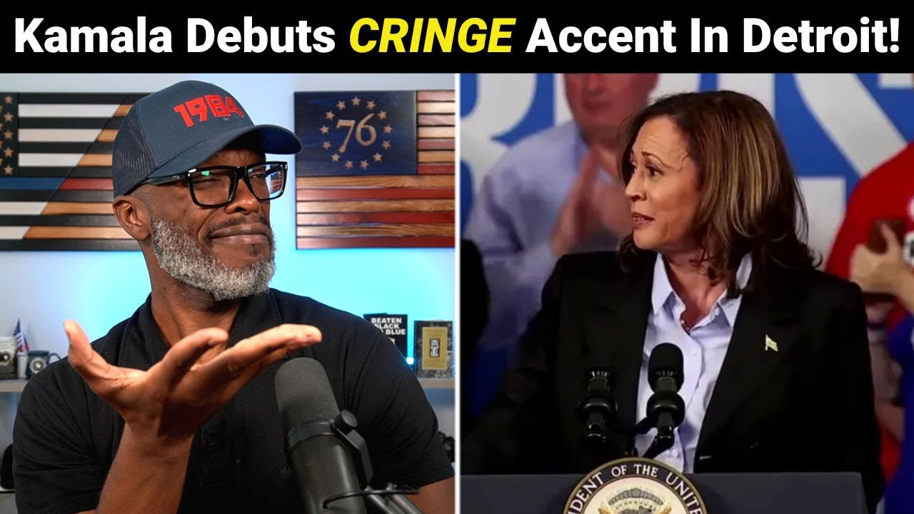 Kamala Harris Reveals RIDICULOUS Accent Change In Detroit!