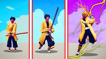 EVOLUTION OF ZENITSU (DEMON SLAYER) | TABS - Totally Accurate Battle Simulator