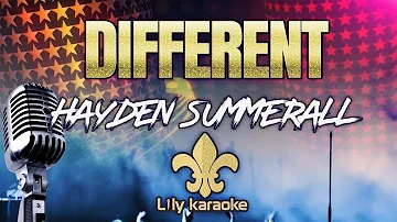 Hayden Summerall - Different (Karaoke Version)