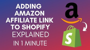How To Add Amazon Affiliate Link To Shopify (2025)