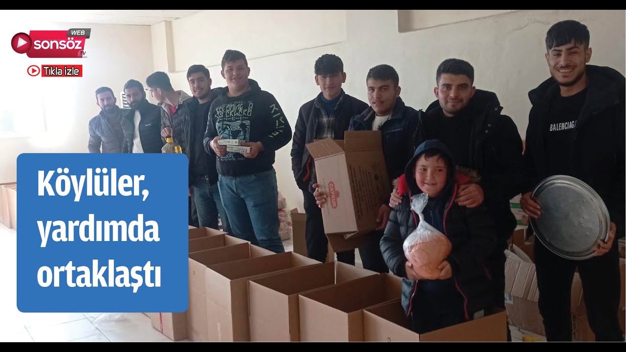 K&ouml;yl&uuml;ler, yardımda ortaklaştı