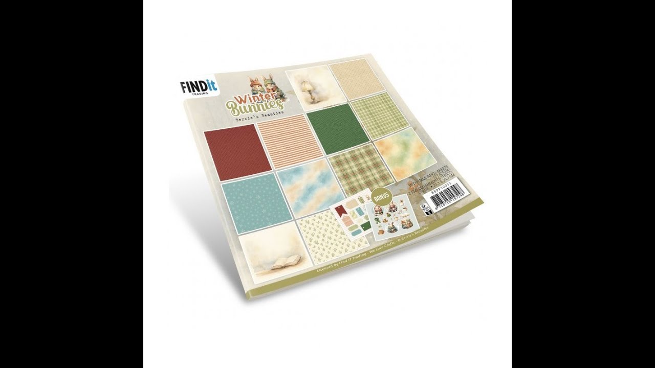 Denne video er præsentation af Berries Beauties - Papirblok - Winter Bunnies - BBPP10033